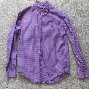 Ralph Lauren Mens Plaid Button Down Shirt